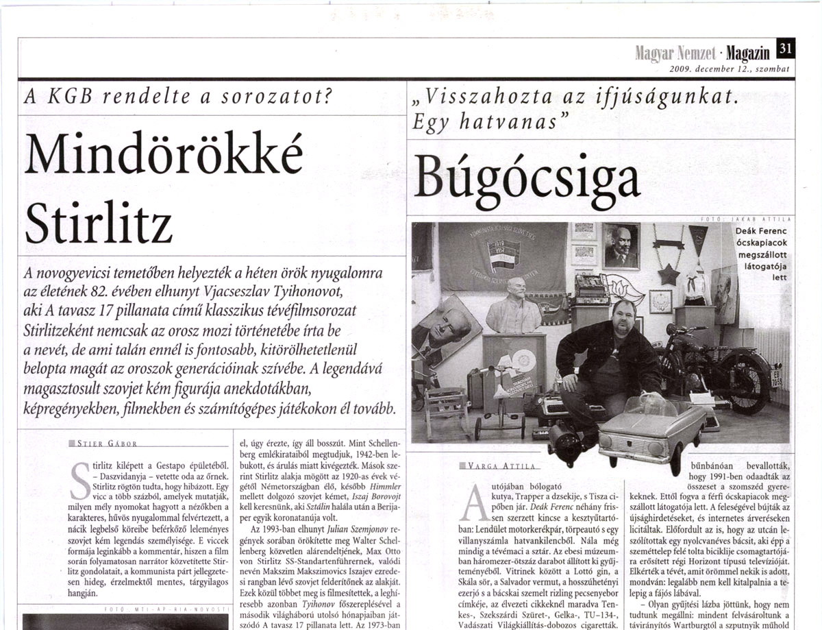 Magyar Nemzet 2009-12-12